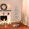 6ft. Pre-Lit Twig Artificial Christmas Tree, White LED Twinkle Lights